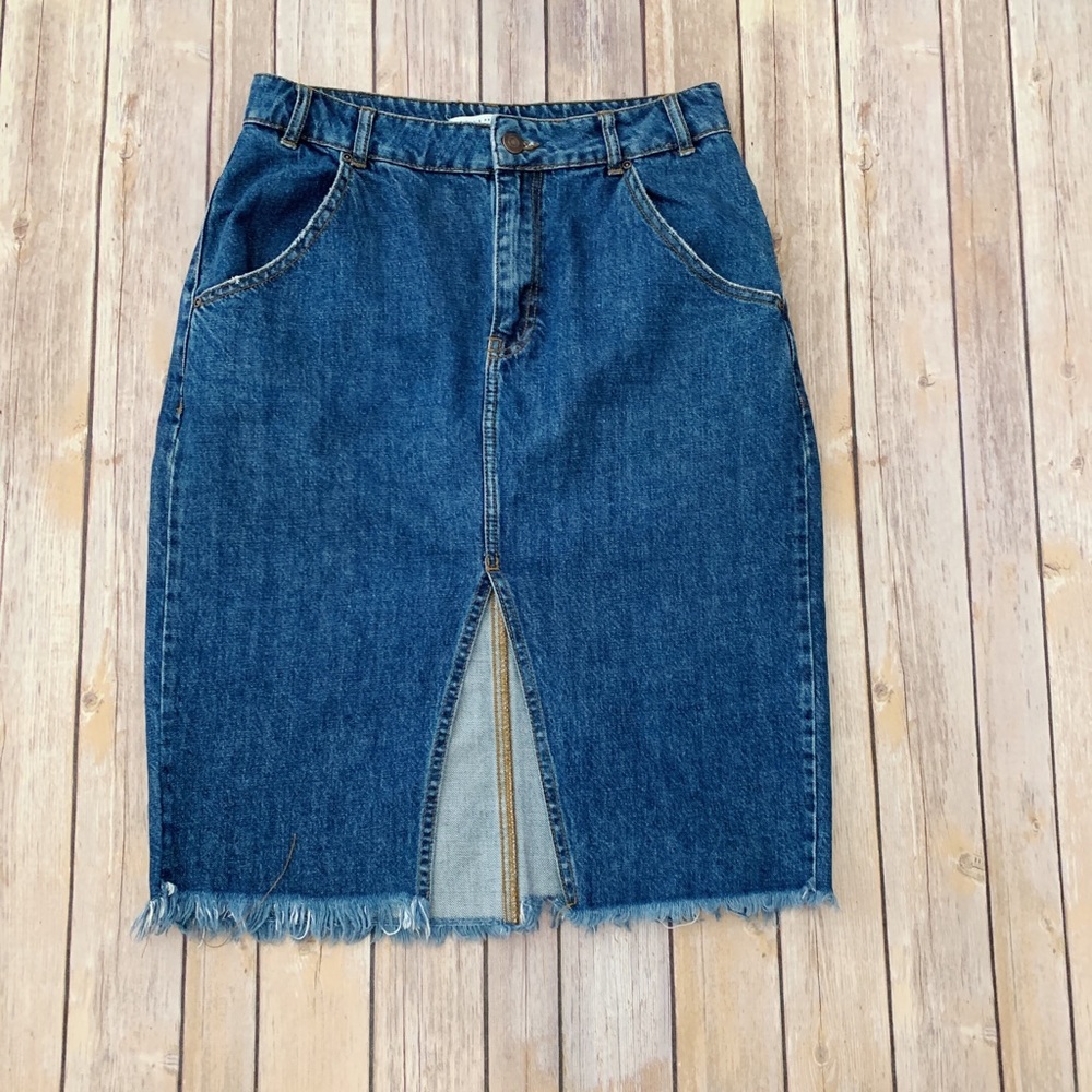 Denim Pencil Skirt